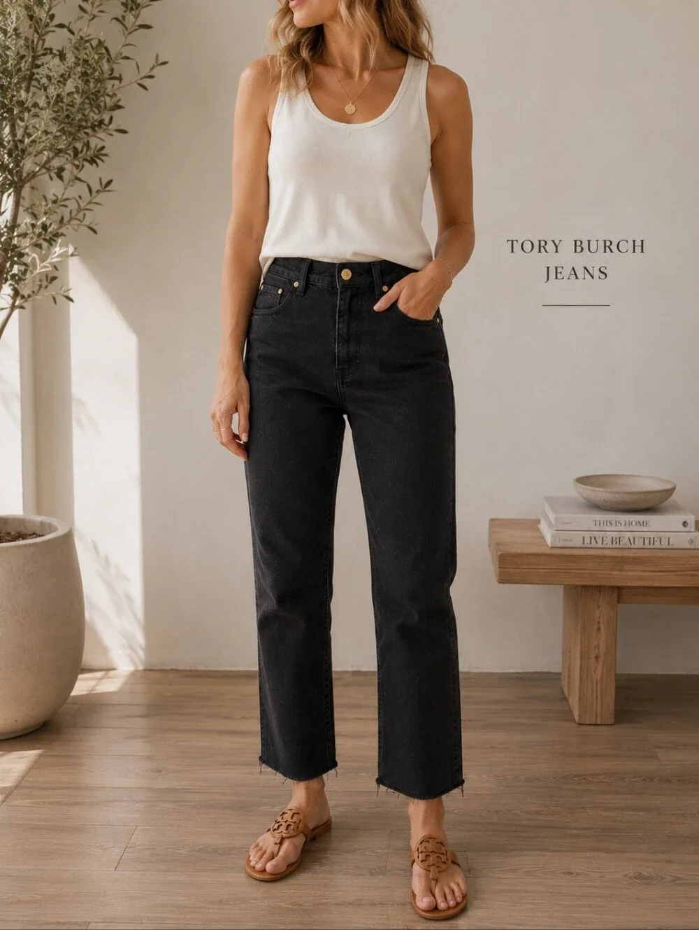 Tory Burch Black Jeans 30